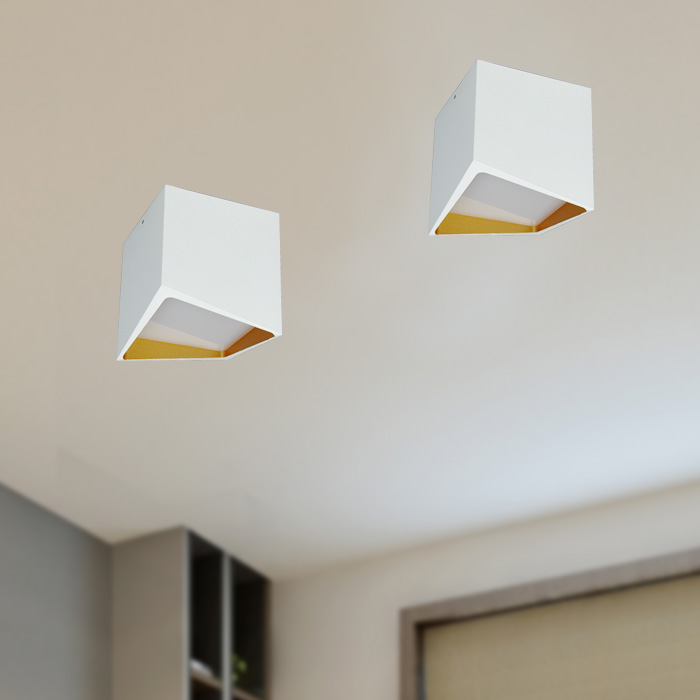 LED ceiling light in square shaped
