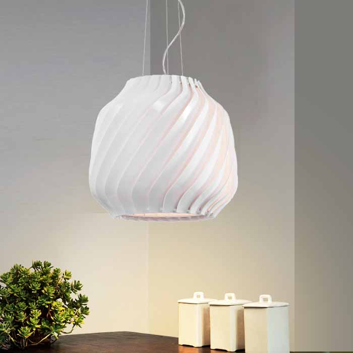 LED Pendant Light in white color acrylic lamp shade