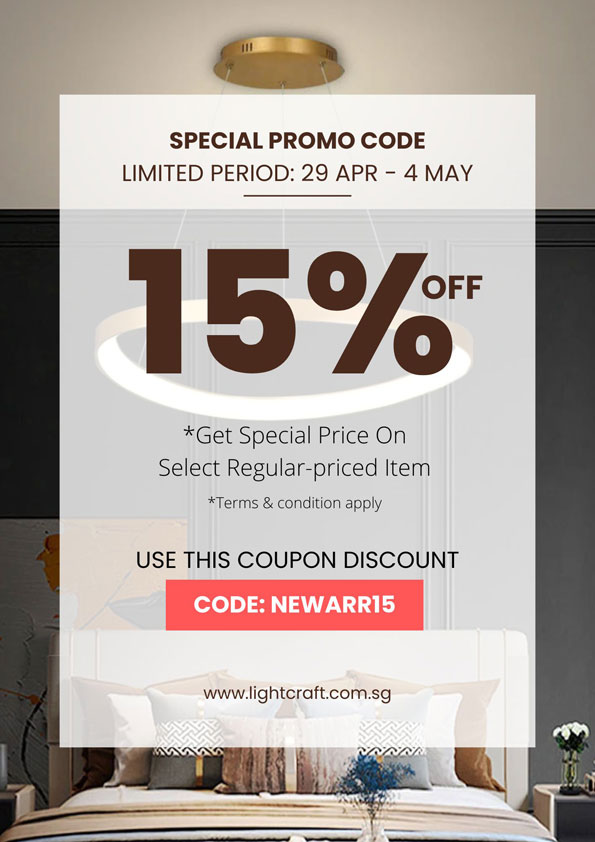 15% off Discount Coupon on new items and select regular pirced