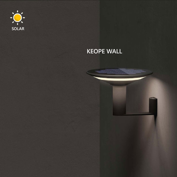 KLEWE Solar Wall Light, KEOPE Wall 1120210